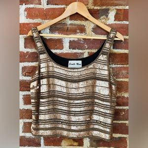 Vintage beaded top- beautiful